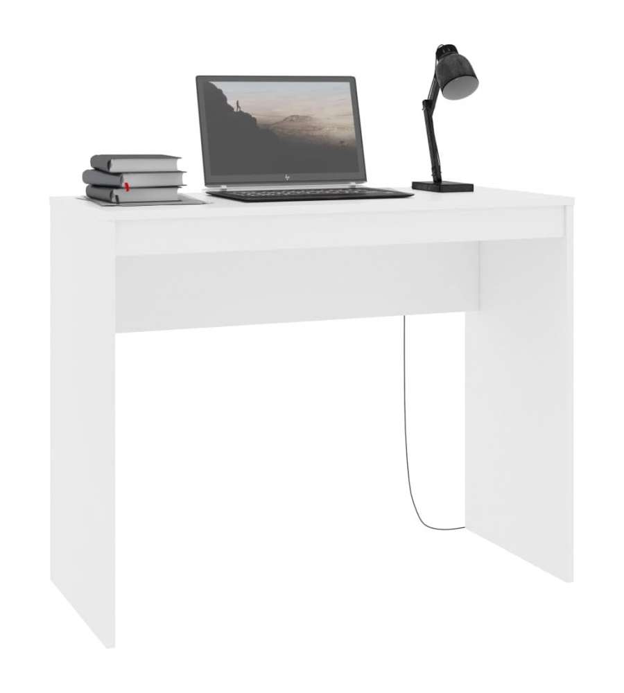 vidaXL Scrivania Bianca in Legno Multistrato - 90x40x72 cm