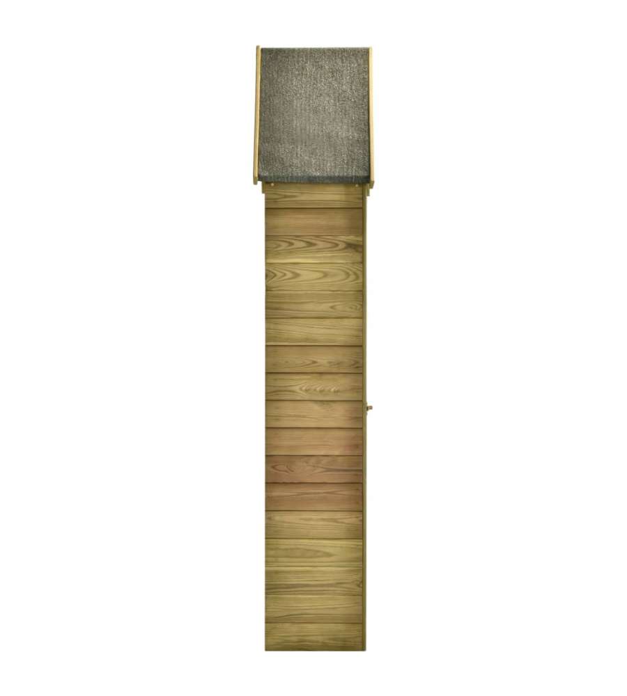 Capanno da Giardino con Porta 77x28x178 cm in Pino Impregnato