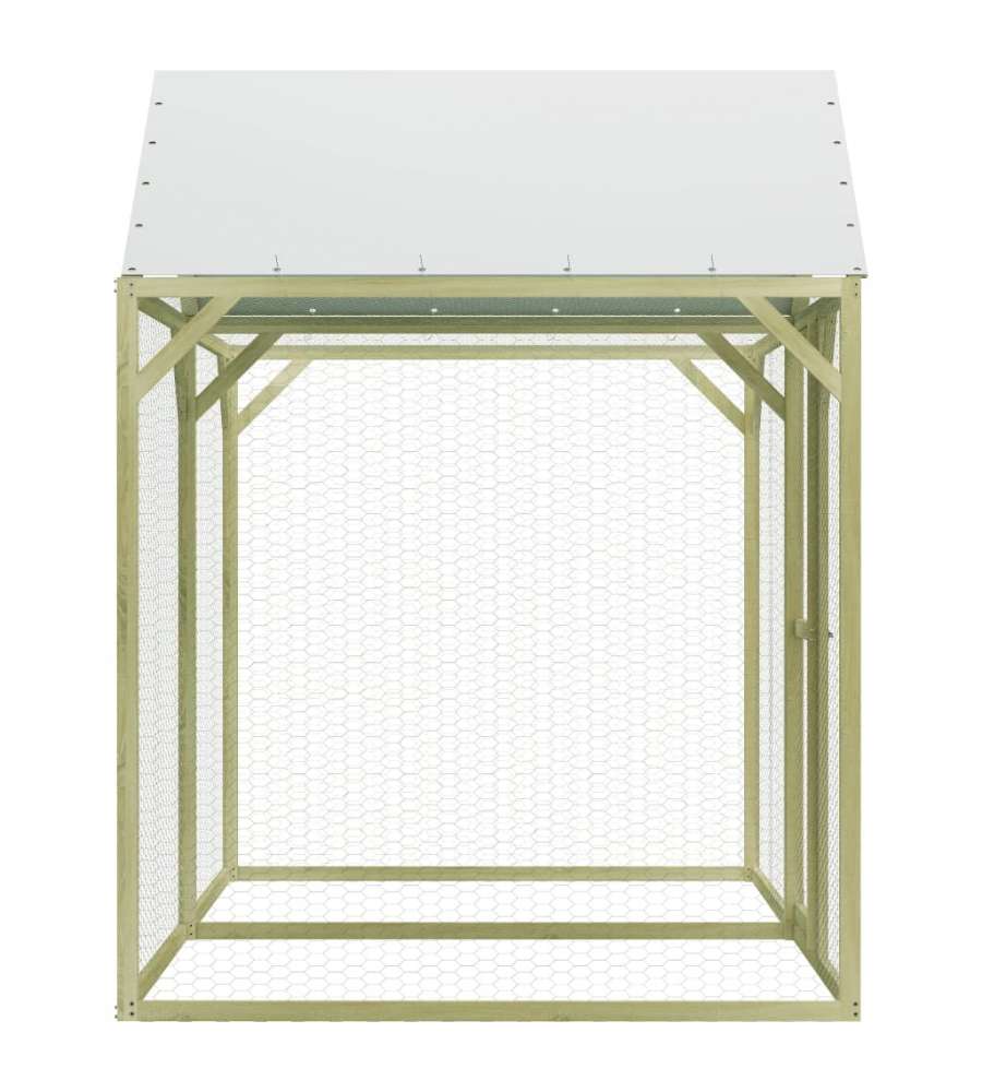 Pollaio 3x1,5x2 m in Legno di Pino Impregnato