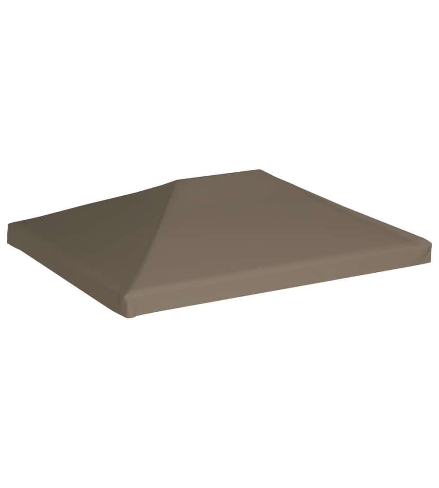 Copertura Superiore per Gazebo 310 g/m 3x4m Grigio Talpa