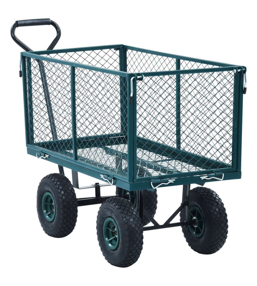  Carrello a Mano da Giardino Verde 350 kg
