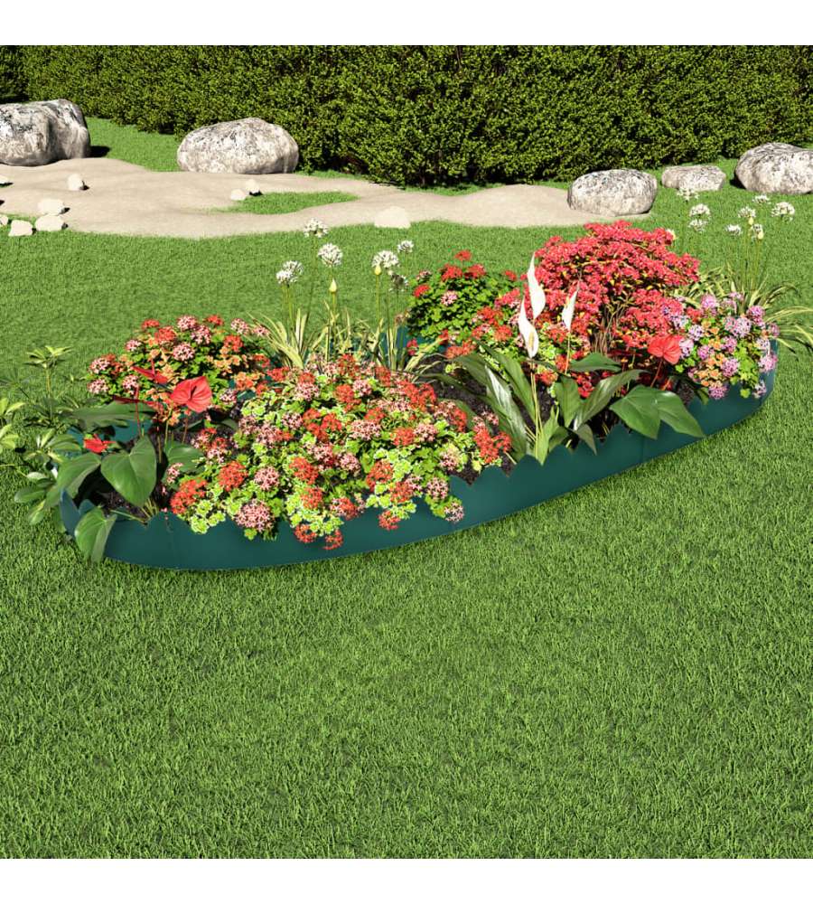 Bordature per Prato 10 pz Verdi 65x15 cm in PP