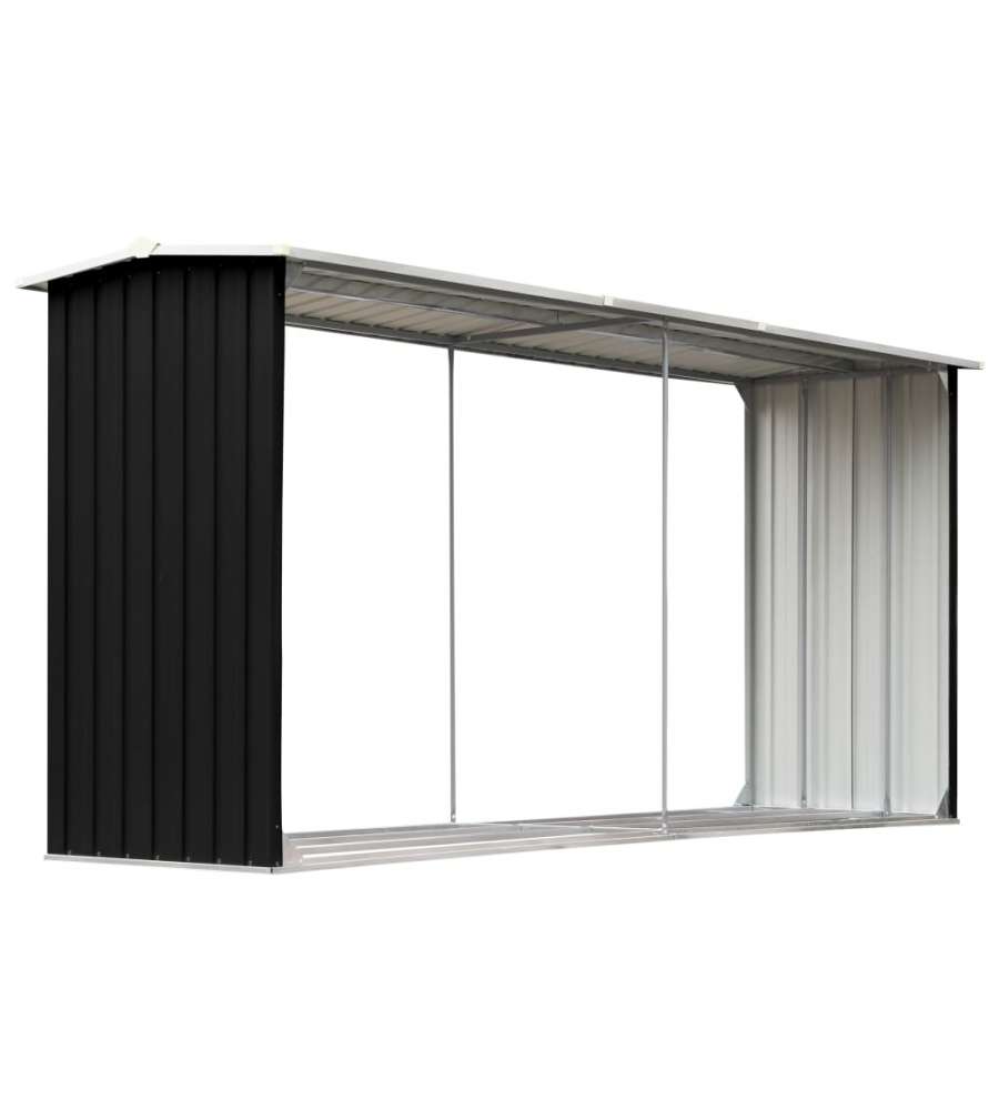 Capannone da Giardino in Acciaio Zincato 330x92x153cm Antracite