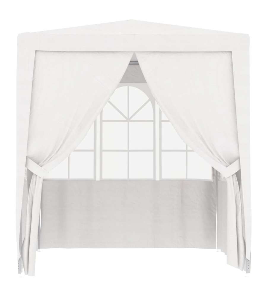 Gazebo Professionale con Pareti 2x2 m Bianco 90 g/mq