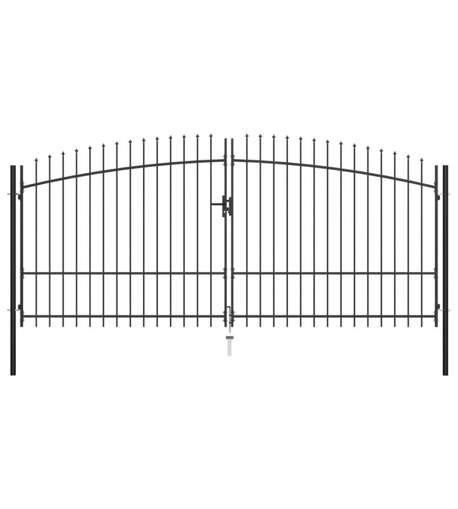Cancello Doppio con Punte a Lancia 400x225 cm