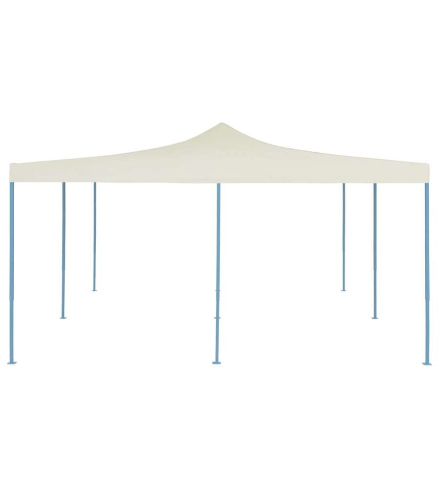Gazebo Pieghevole 5x5 m Crema