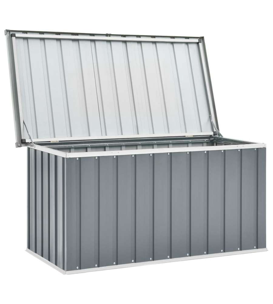 Baule da Giardino Grigio 129x67x65 cm