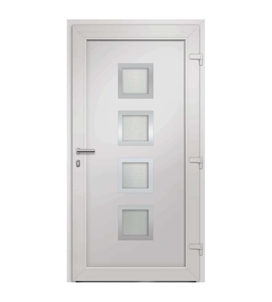 Porta di Ingresso Bianca 98x190 cm 279182