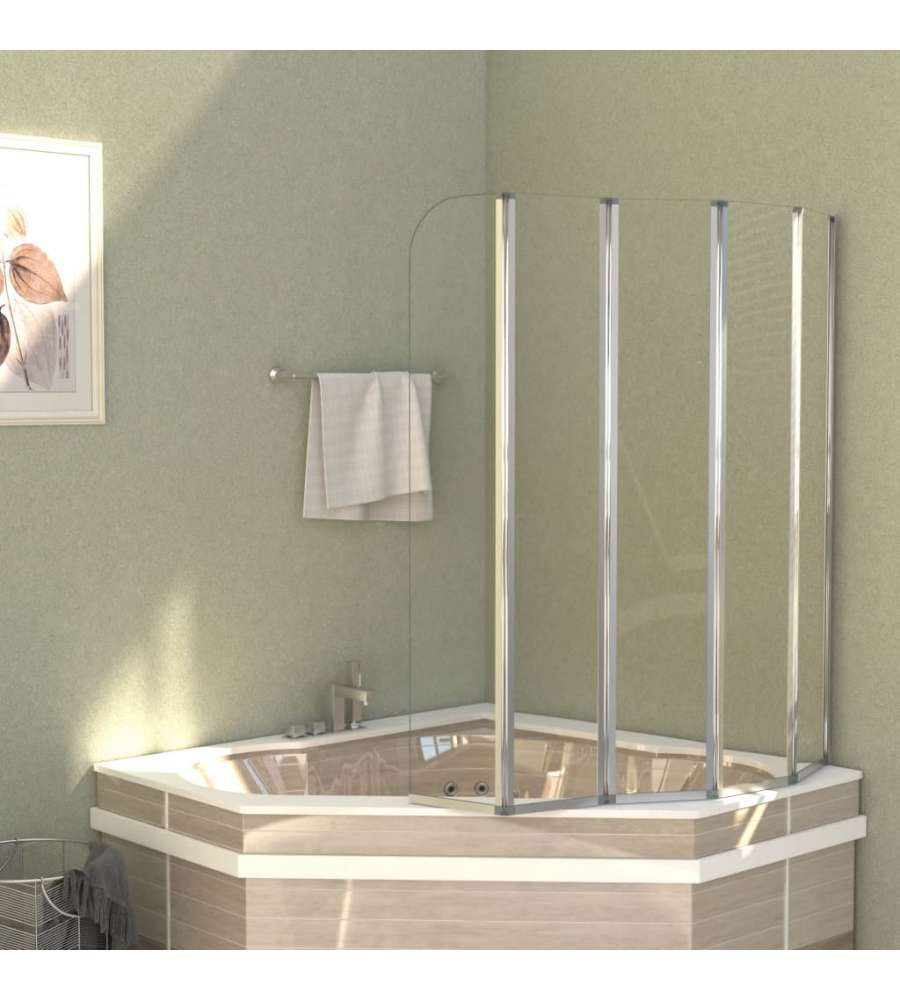 Cabina da Bagno 120x140 cm in Vetro Temperato