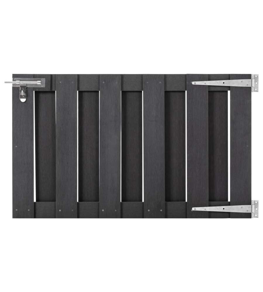 Cancello da Giardino in WPC 100x60 cm Grigio
