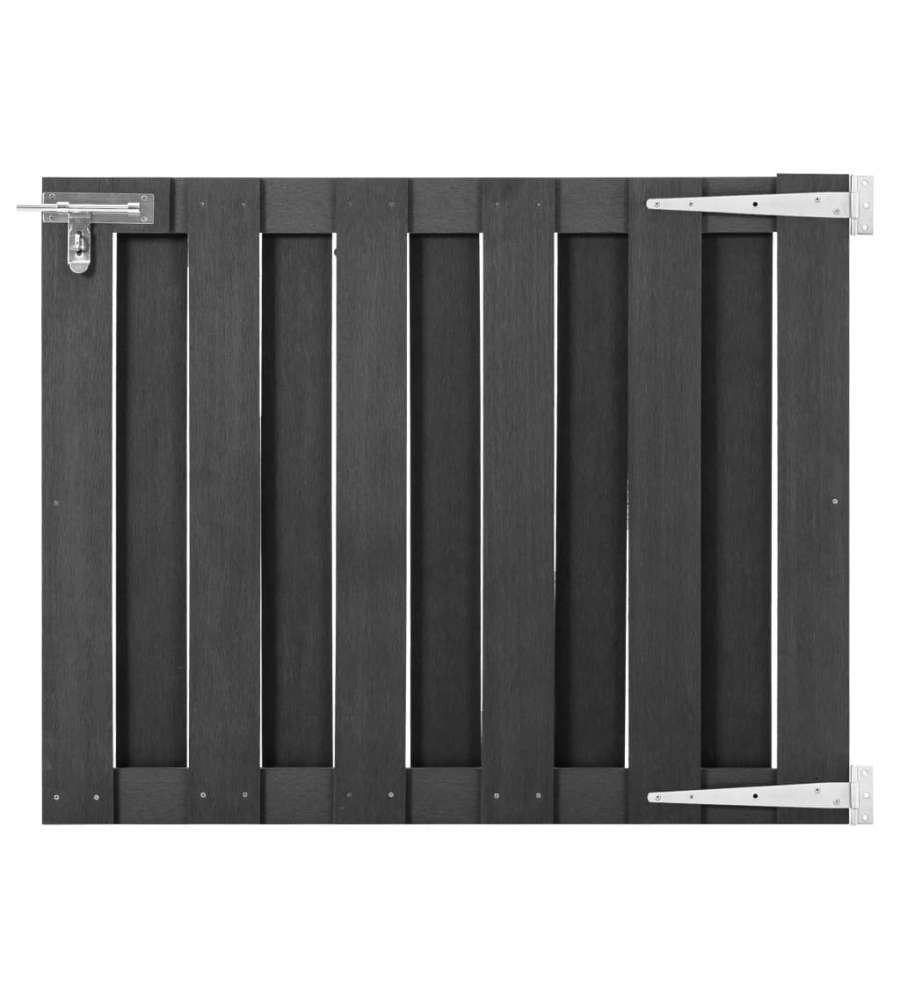 Cancello da Giardino in WPC 100x80 cm Grigio