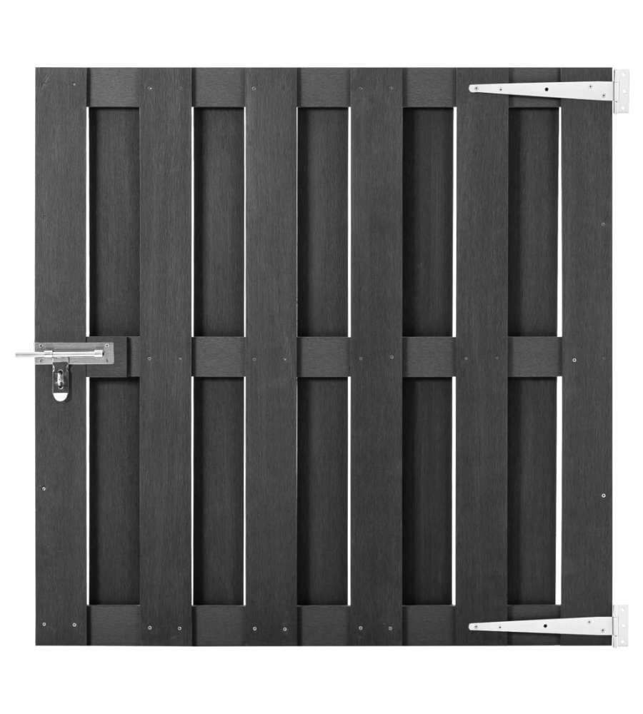 Cancello da Giardino in WPC 100x100 cm Grigio