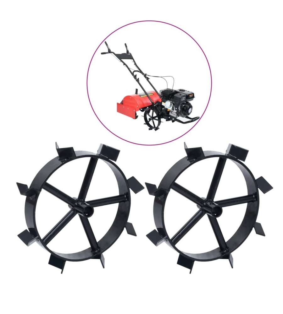 Ruote in Metallo per Motozappa a Benzina 6,5 HP 2 pz
