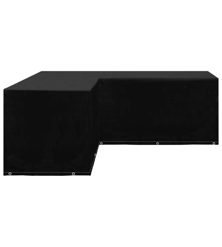 Telo per Mobili da Giardino Forma a L 12 Occhielli 250x250x90cm