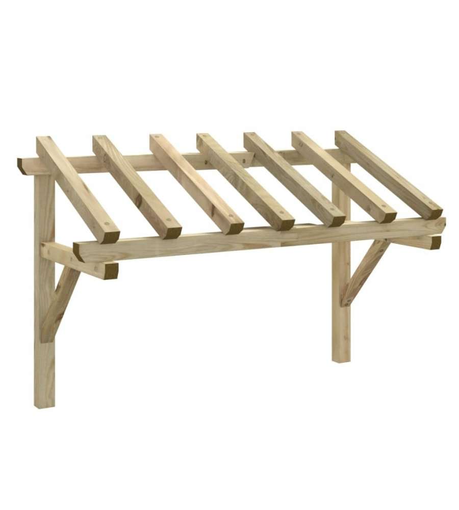 vidaXL Tettoia per Porta d'Ingresso - Legno di Pino - 200x100 cm