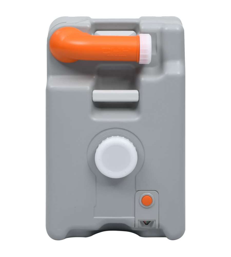 Serbatoio d'Acqua con Ruote per Campeggio 25 L Grigio