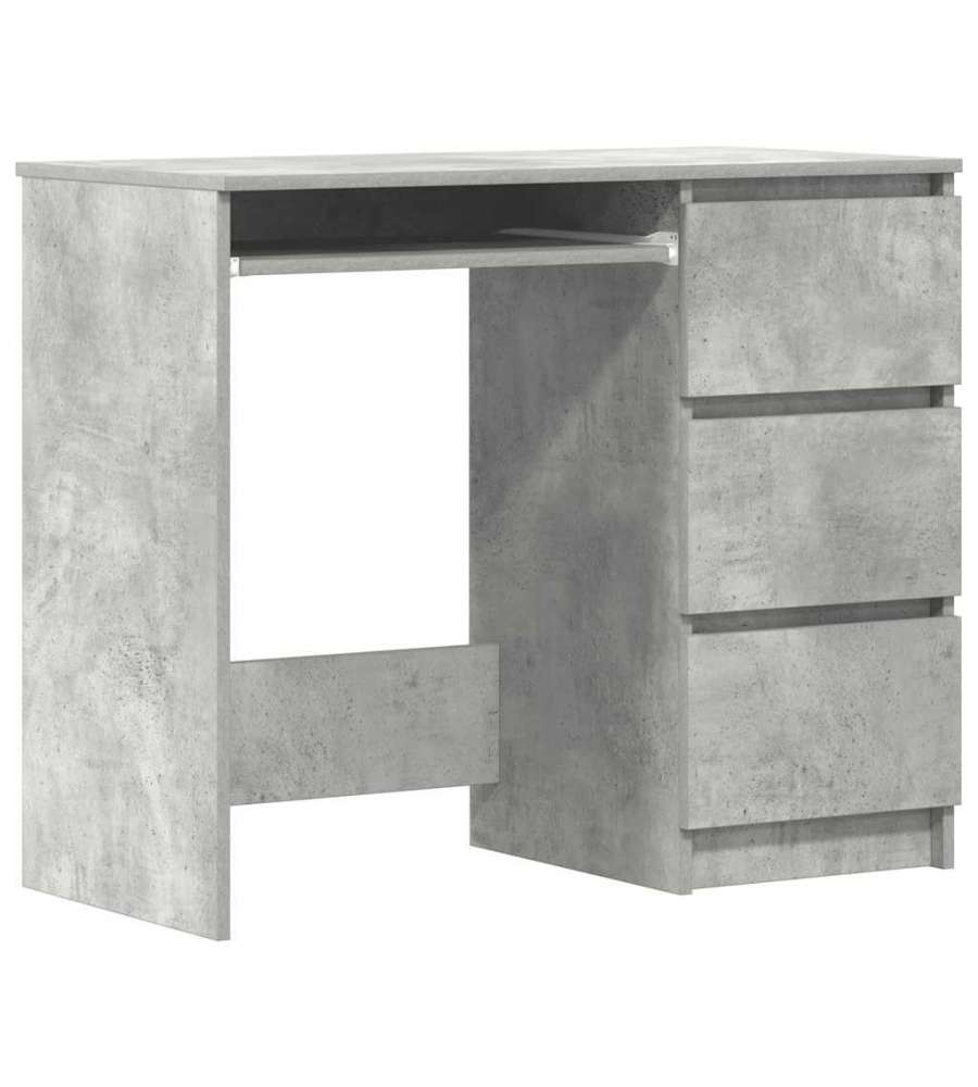 vidaXL Scrivania Grigio Cemento 90x45 cm - Elegante per Ufficio e Casa