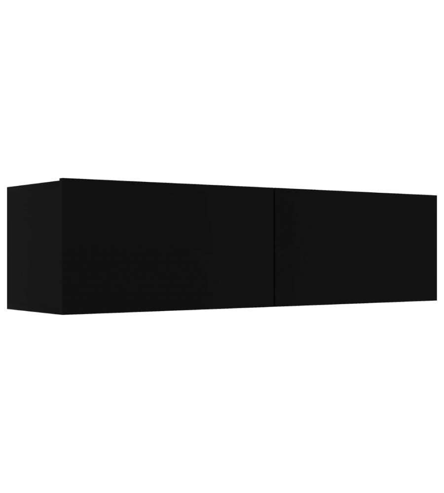 Mobile TV Nero 120x30x30 cm in Truciolato