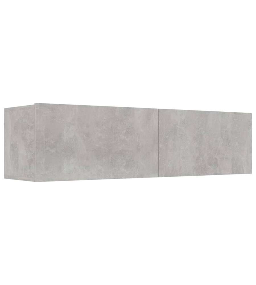 Mobile TV Grigio Cemento 120x30x30 cm in Truciolato