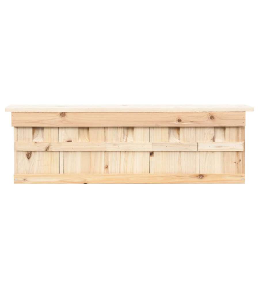 Casetta per Passeri con 5 Camere 68x15x21 cm Legno di Abete