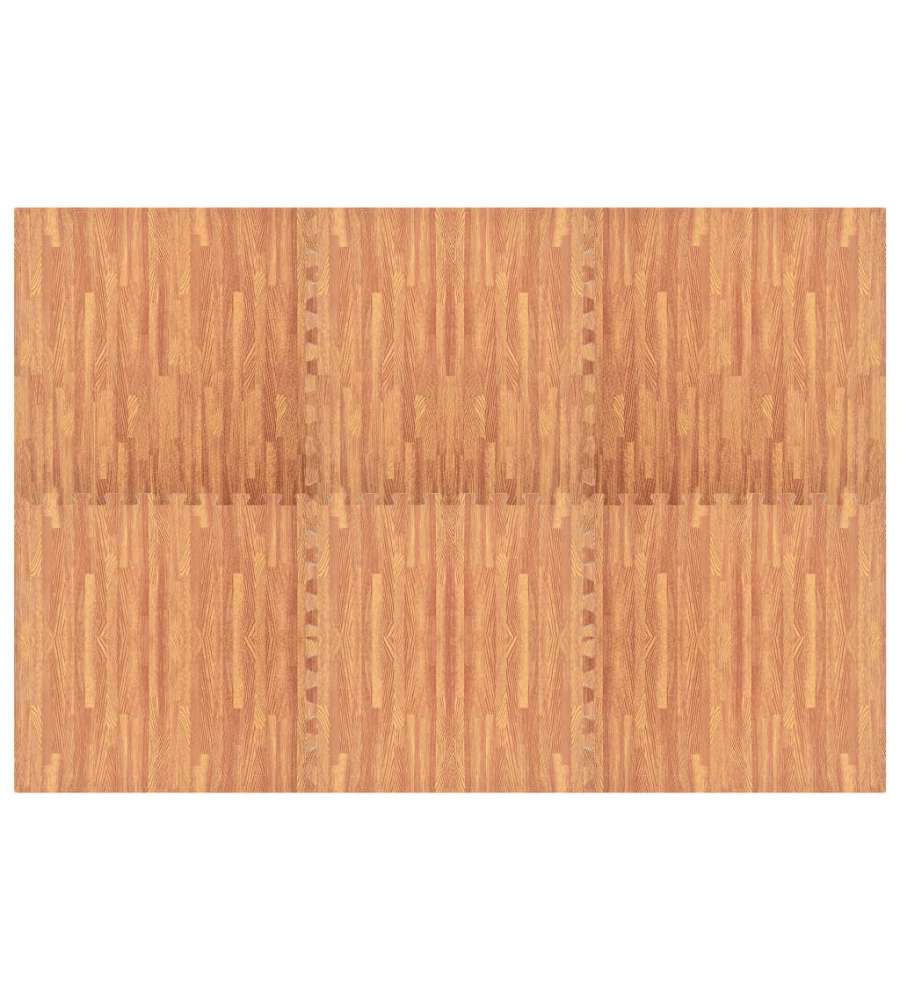 Tappetino a Incastro 6 pz Venature Legno 2,16 mq Schiuma EVA