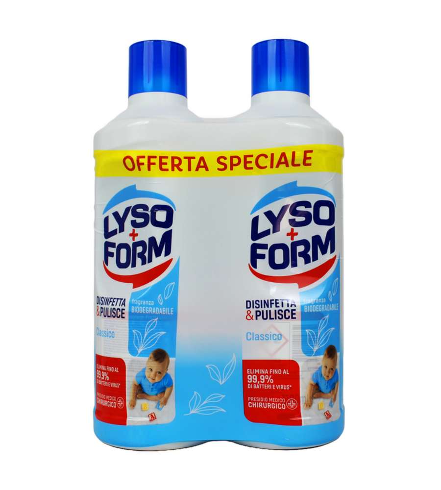 Lysoform Casa Disinfetta e Pilisce Classico 2pz da 1100ml
