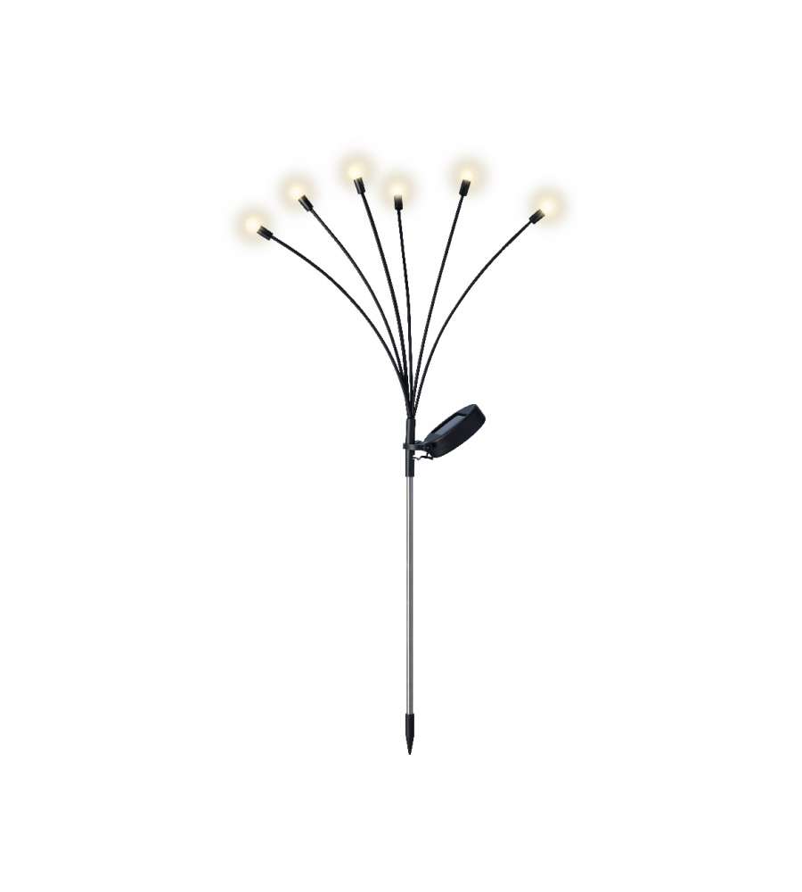 Kaemingk Lampada Solare Decorativa a Stelo Firefly 70cm con 6 LED Caldi