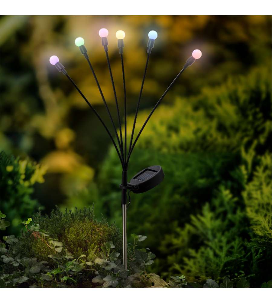 Paletto solare led multicolor