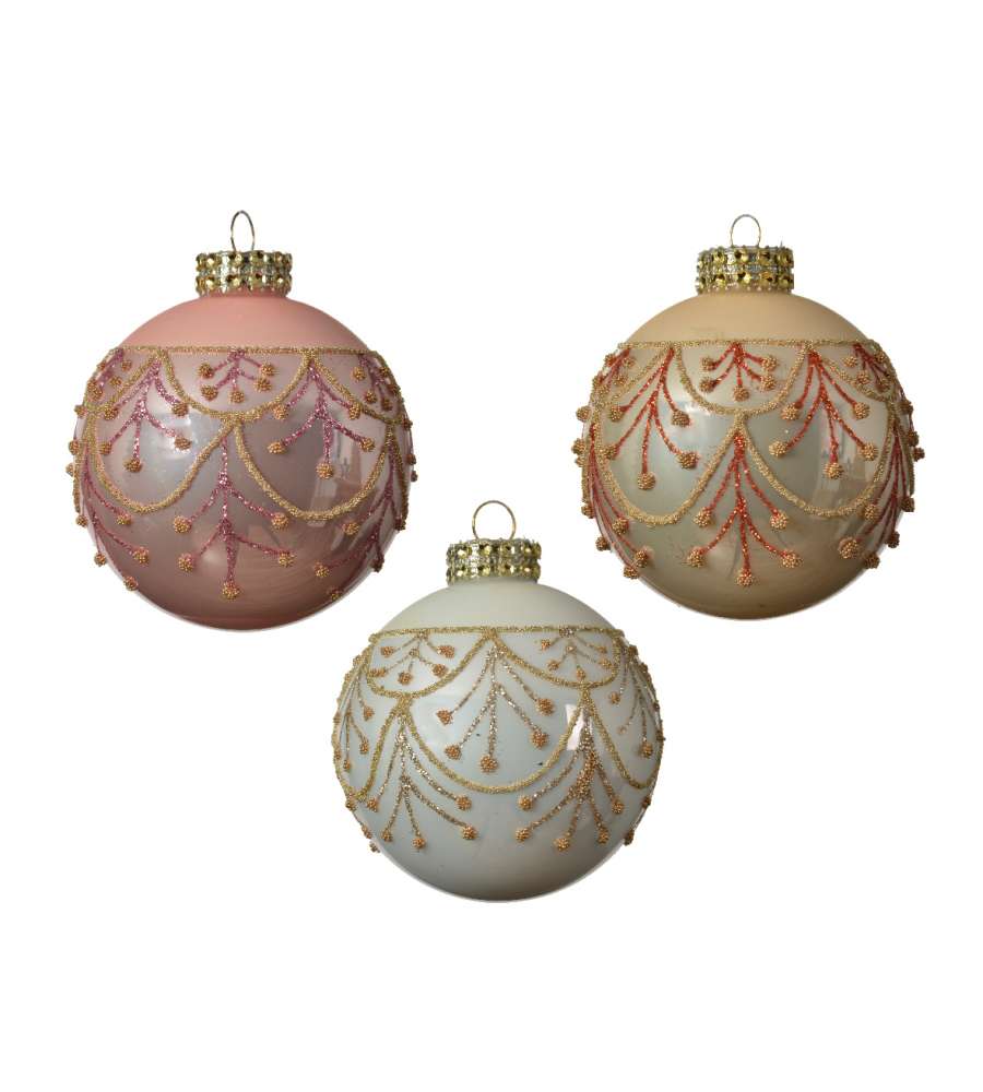 Sfera decorazione glittercolore assortiti