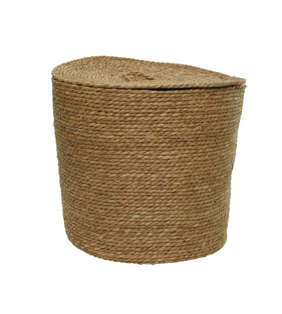 Cesta con coperchio 45x45x h40 cm Col.Naturale