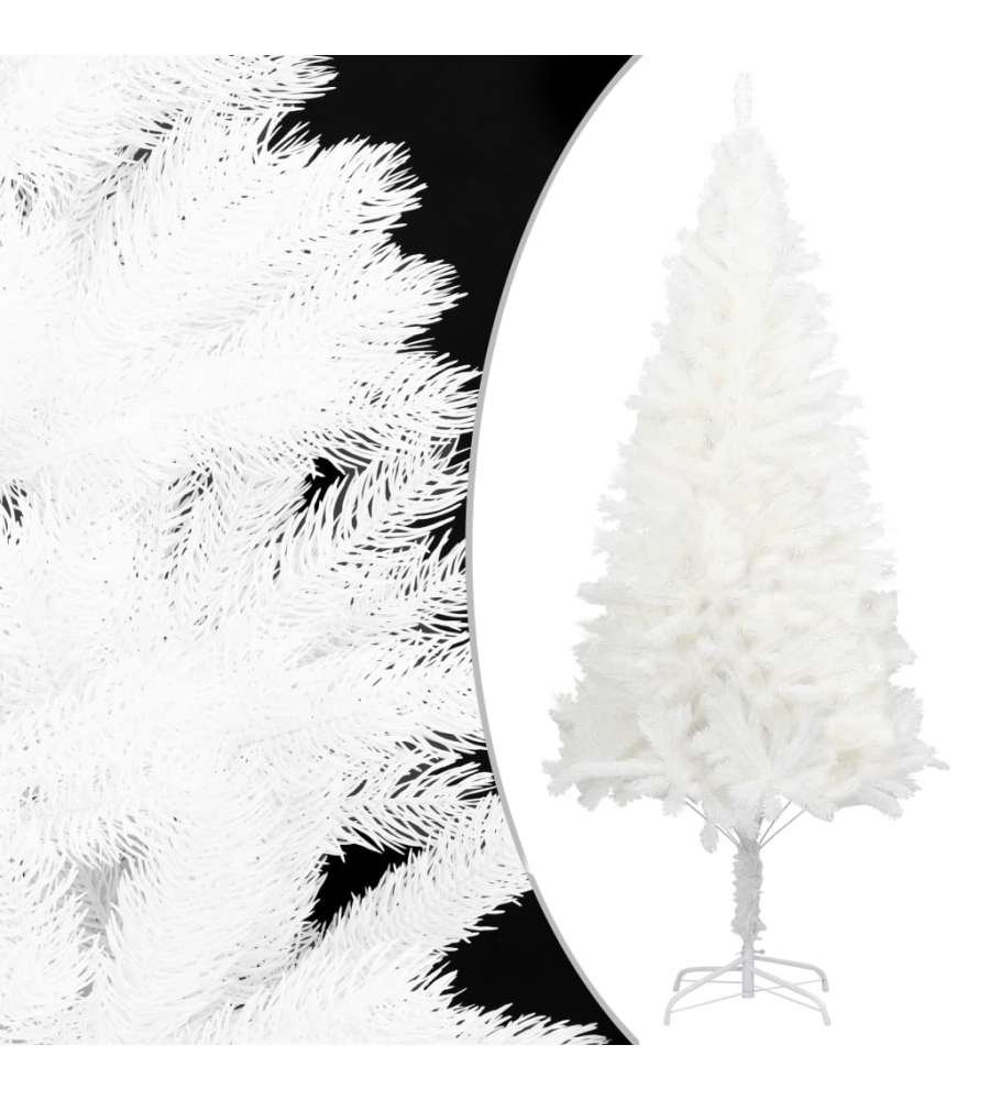 Albero di Natale Artificiale con Aghi Realistici Bianco 120 cm