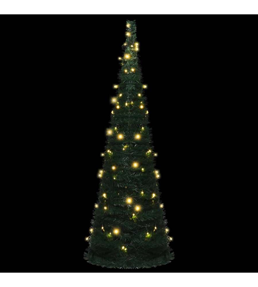 vidaXL Albero di Natale Artificiale Pop-up Verde 180 cm con 150 LED