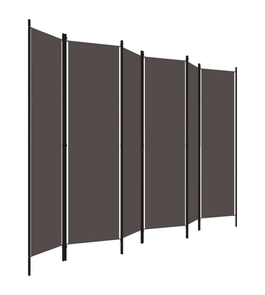 Paravento a 6 Pannelli Antracite 300x180 cm