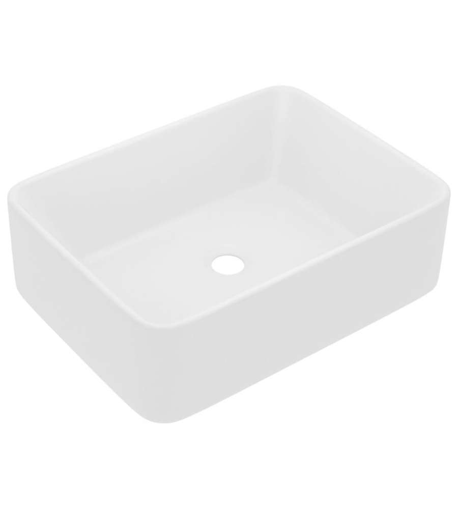Lavandino Luxury Bianco Opaco 41x30x12 cm in Ceramica
