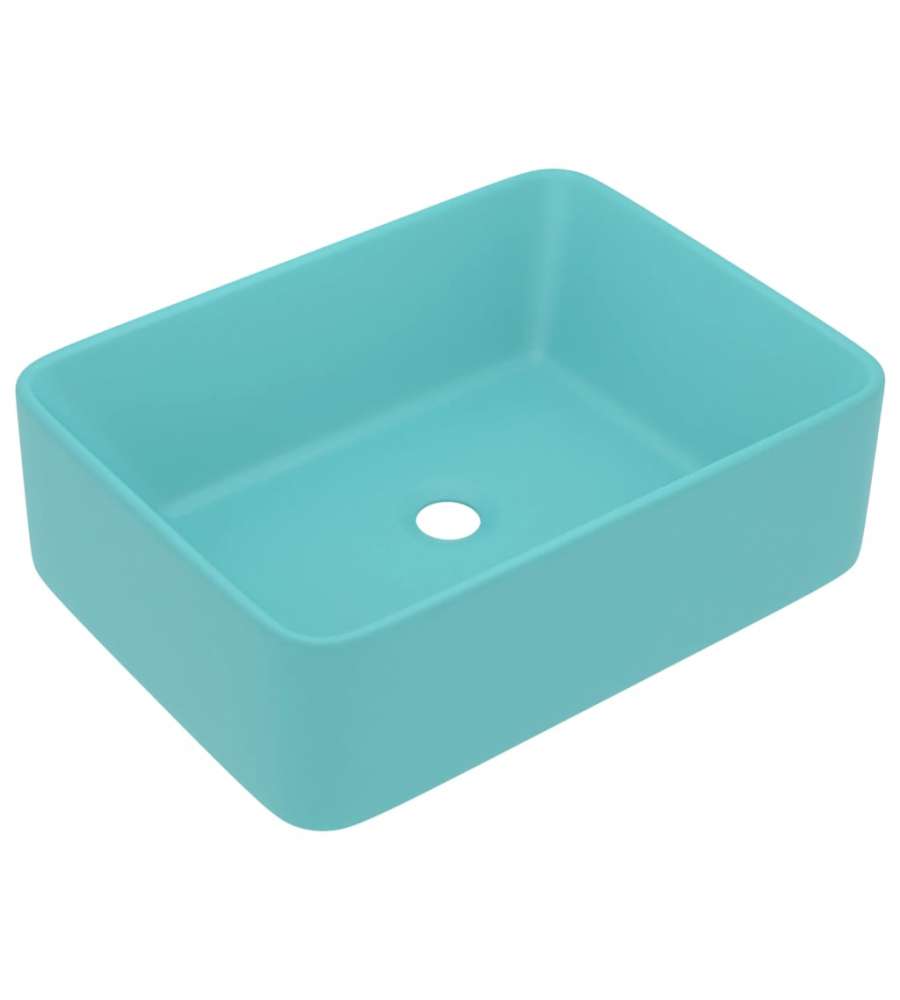 Lavandino Luxury Turchese Opaco 41x30x12 cm in Ceramica