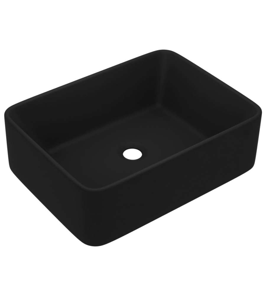 Lavandino Luxury Nero Opaco 41x30x12 cm in Ceramica
