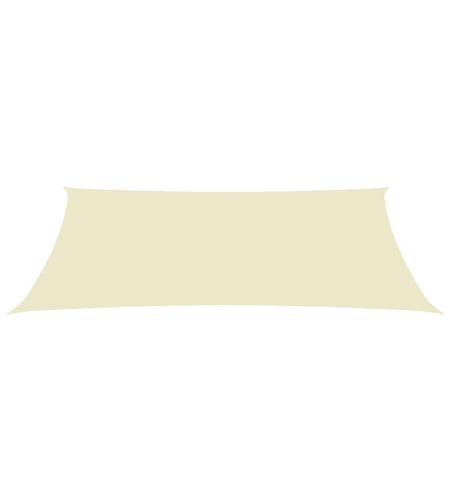 Parasole a Vela Oxford Rettangolare 2x5 m Crema