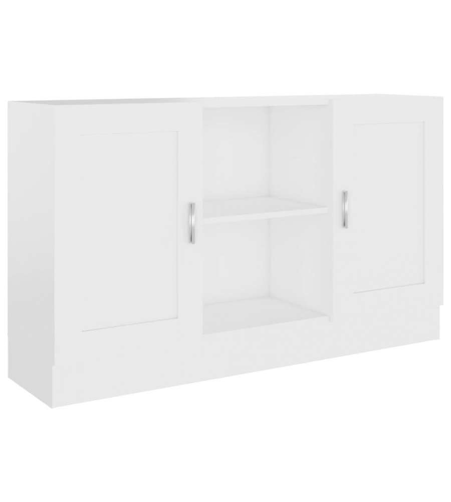 vidaXL Credenza Bianca in Legno Multistrato - 120x30,5x70 cm