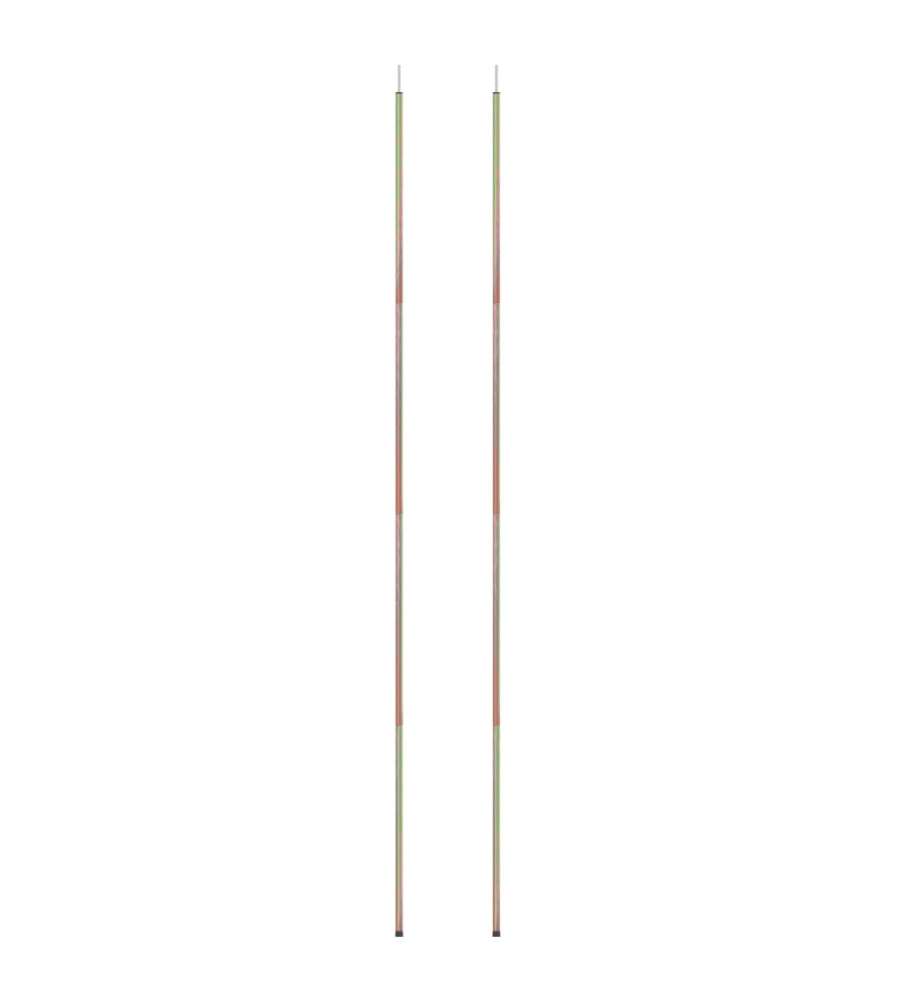 Aste per Parasole a Vela 2 pz 200 cm in Acciaio Zincato