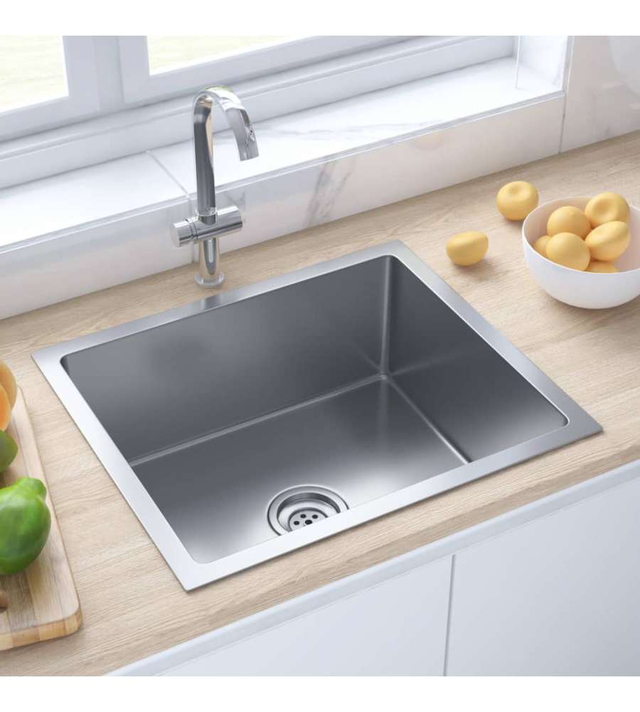 Lavello da Cucina 1 vasca in Acciaio Inox 51x44x20 cm