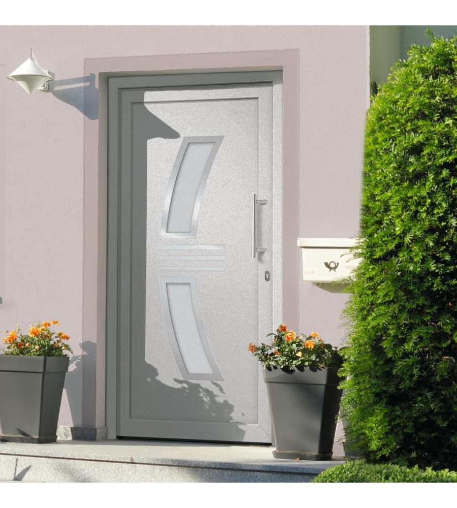 Porta di Ingresso Bianca 108x200 cm 3057568