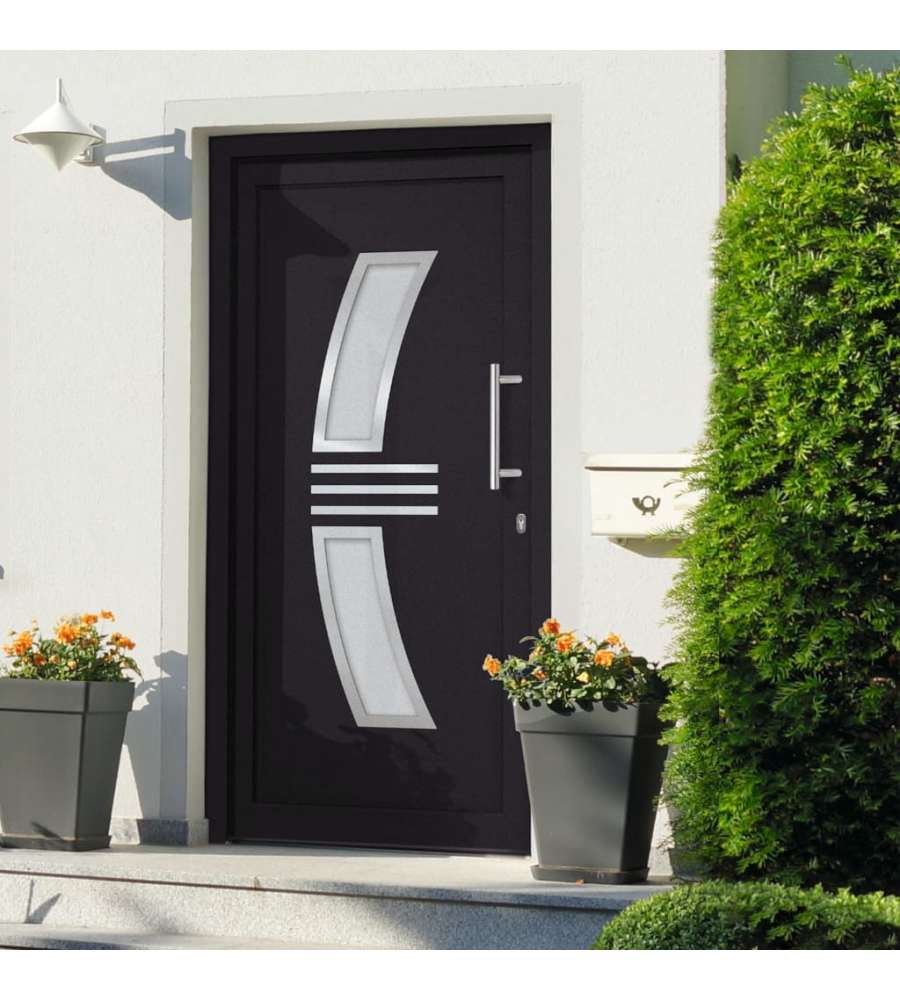 Porta di Ingresso Antracite 108x200 cm 3057578