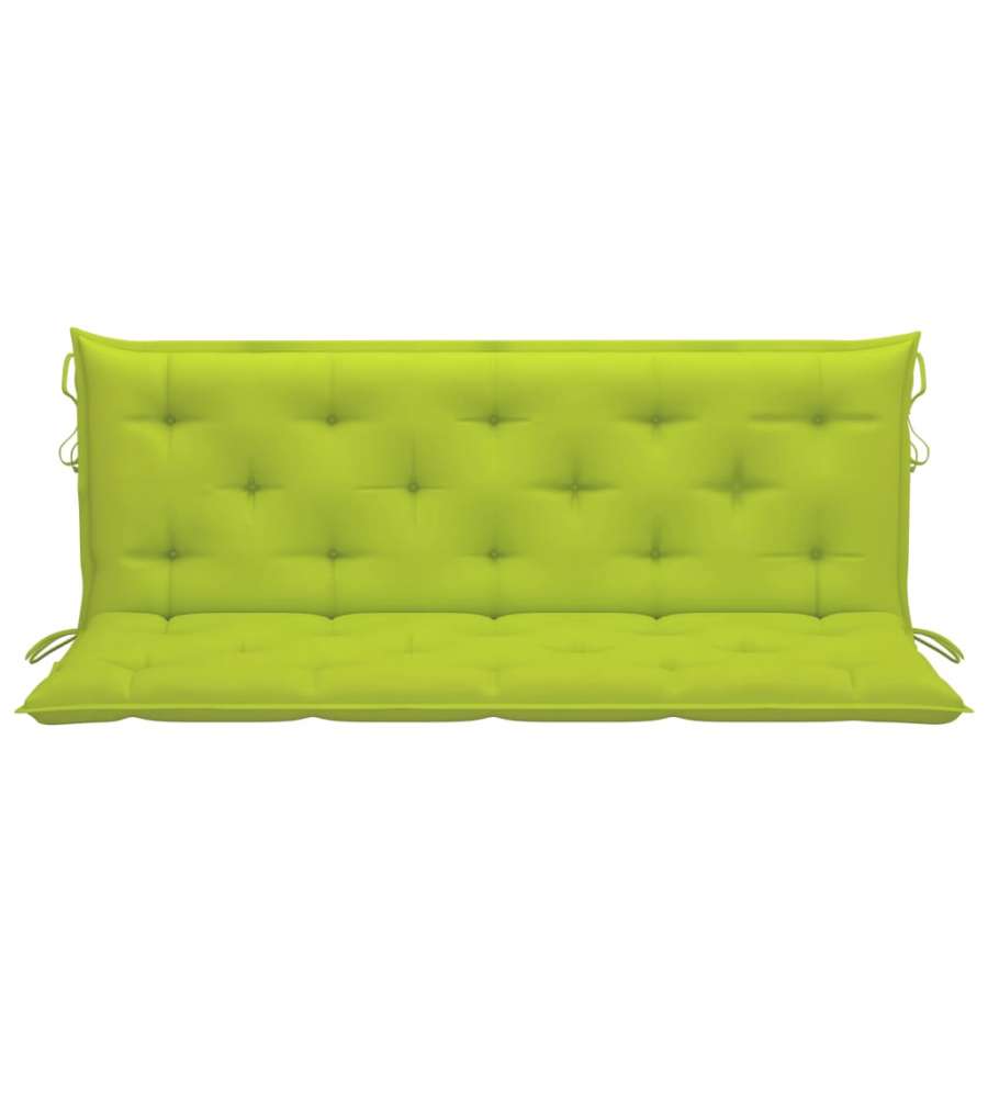 Cuscino per Dondolo Verde Brillante 150 cm in Tessuto