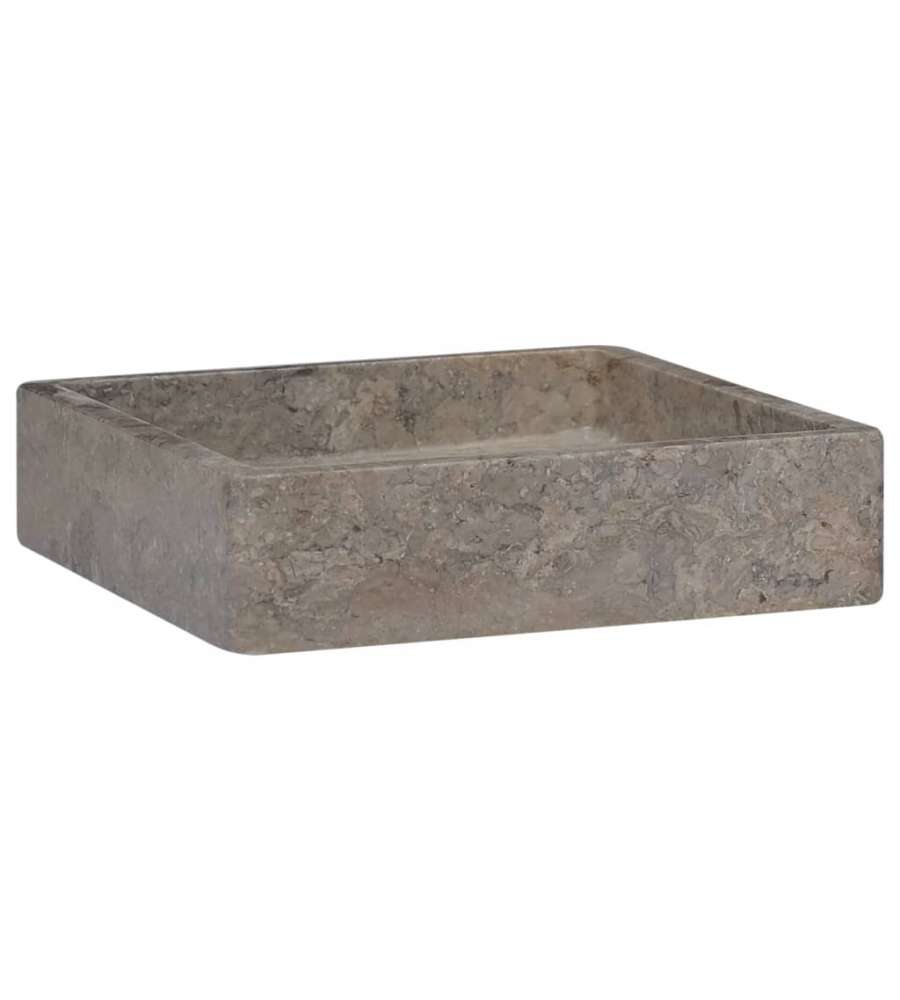 Lavandino Grigio 40x40x10 cm in Marmo