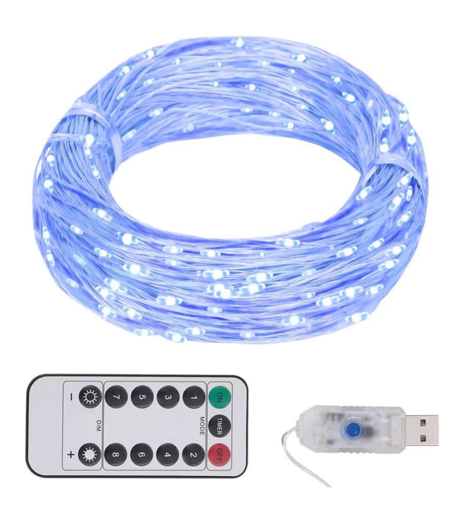 Stringa di Luce con 150 LED Blu 15 m