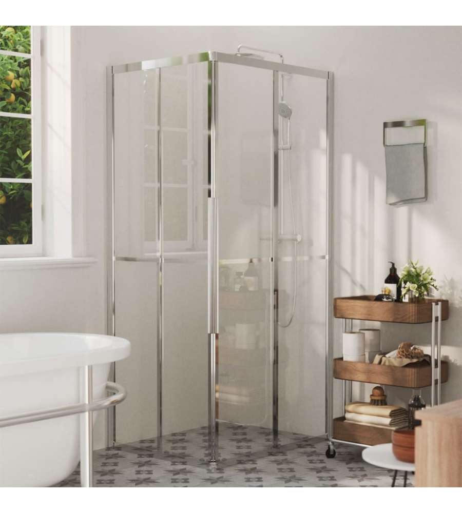 vidaXL Cabina Doccia Trasparente - 90x70x180 cm