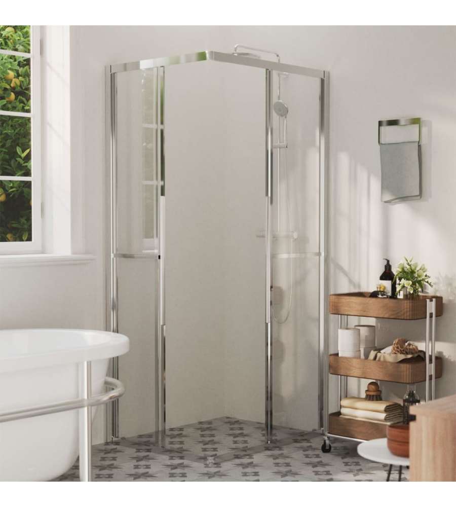 vidaXL Cabina Doccia Trasparente - 90x70x180 cm