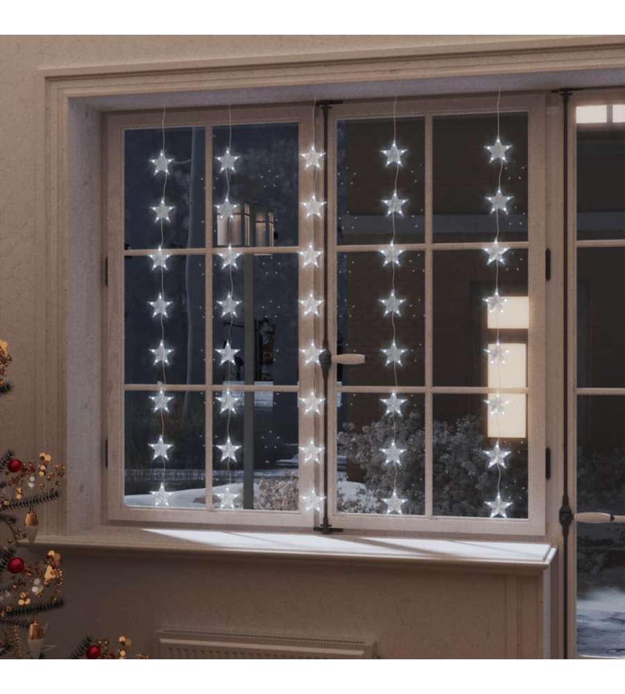 Stella di Luci Fatate a LED 200 LED Bianco Freddo 8 Funzioni