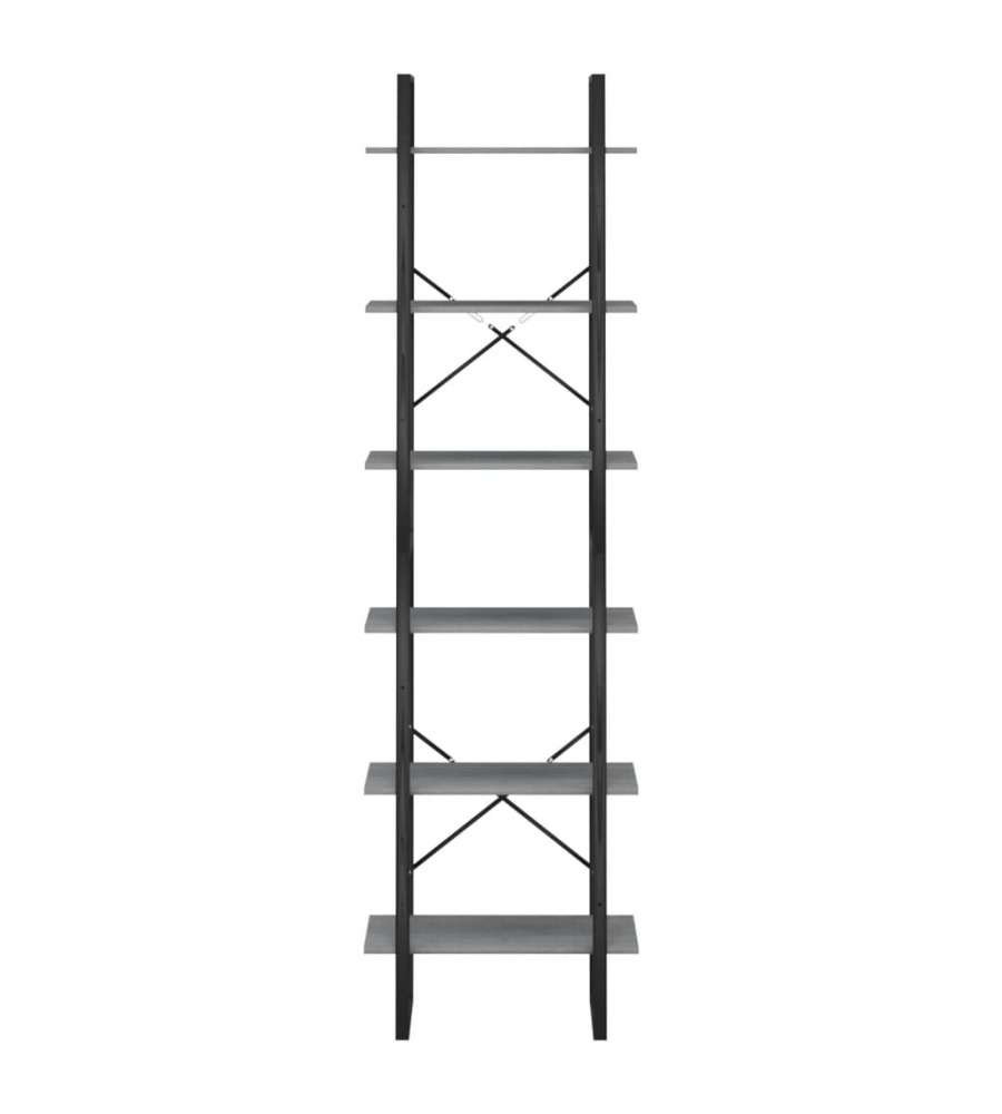 Scaffali 2 pz Grigio 60x30x210 cm in Legno Massello di Pino