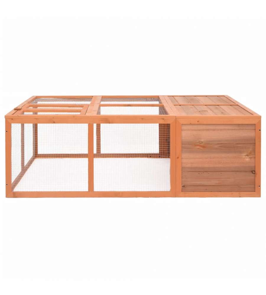 Gabbia per Animali da Giardino 150x100x50 cm Massello di Abete